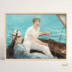 Impresión de pintura en bote Edouard Manet