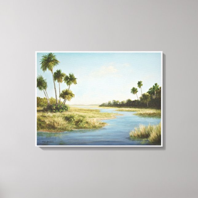 Impresión de pintura paisajística de Florida - Hum (Anverso)
