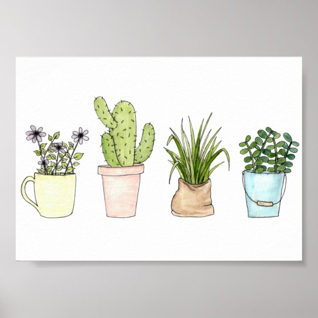 Impresión de "Plantas Potadas" (Frente)