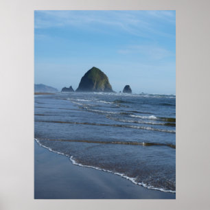 Impresión de playa de Oregon