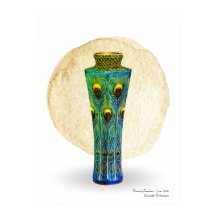 Impresión de plumas de pavo real, papel Poster de 