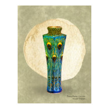 Impresión de plumas de pavo real, papel Poster de 