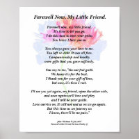 Impresión de poema de simpatía mascota, Poster de 