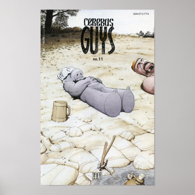 Impresión de portada de Cerebus #211 (Frente)
