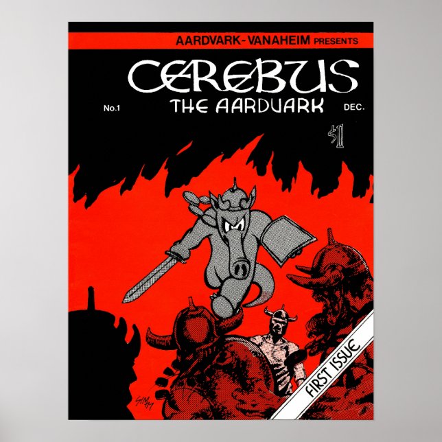 Impresión de portada de Cerebus Nº 1 (Frente)