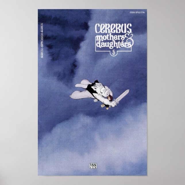 Impresión de portada de Cerebus número 155 (Frente)