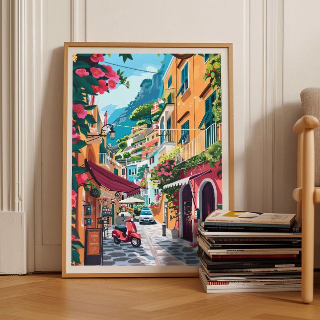 Impresión de Positano Impresión de Amalfi Ilustrac (Subido por el creador)
