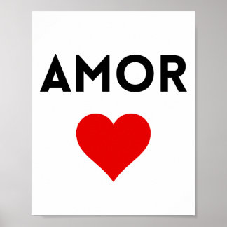 Impresión de Poster Amor Red Heart