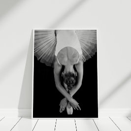 Impresión de Poster Ballerina en blanco y negro