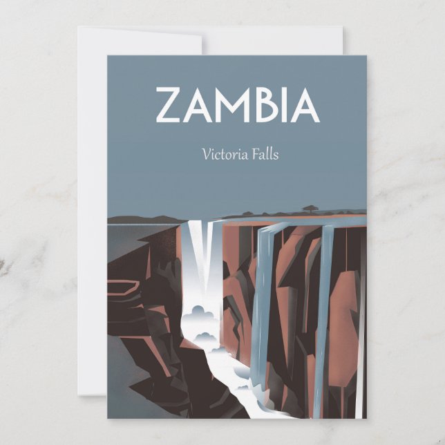 Impresión de poster de África de tarjetas postales (Anverso)