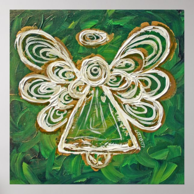 Impresión de Poster de Ángel Verde (Frente)