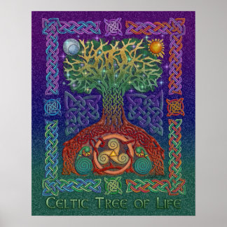 Impresión de Poster de árbol celta