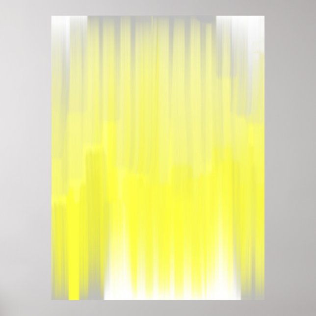 Impresión de Poster de arte con abstracción gris y (Frente)