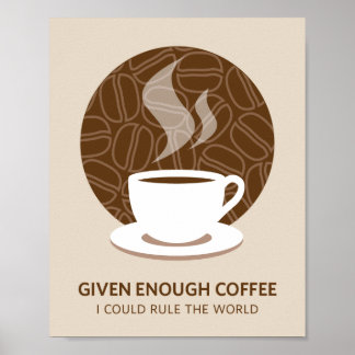 Impresión de Poster de arte de café suficiente