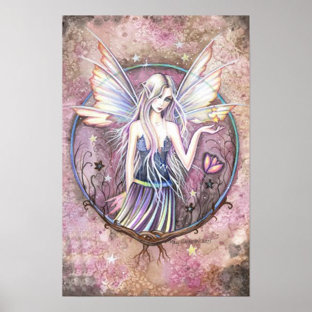 Impresión de Poster de arte de fantasía de hadas d (Frente)