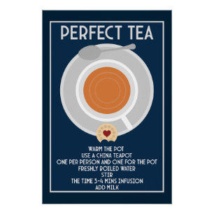 Impresión de Poster de arte de pared de té