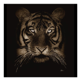 Impresión de Poster de arte original Tiger