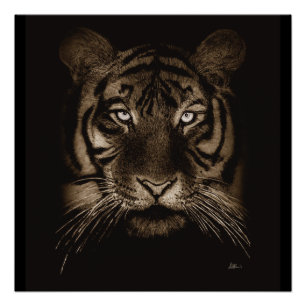 Impresión de Poster de arte original Tiger