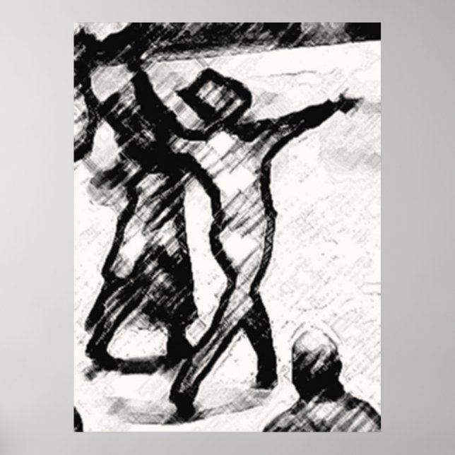 IMPRESIÓN DE POSTER DE BAILE **HASTA 32" (Frente)