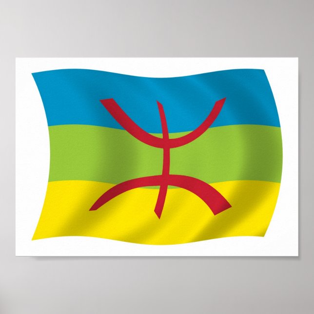 Impresión de Poster de bandera de bereberes (Frente)