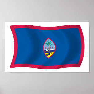 Impresión de Poster de bandera de Guam