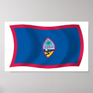 Impresión de Poster de bandera de Guam