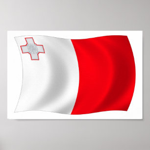 Impresión de Poster de bandera de Malta