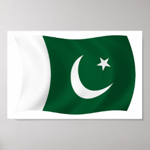 Impresión de Poster de bandera de Pakistán