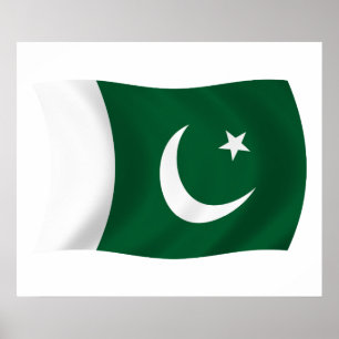 Impresión de Poster de bandera de Pakistán