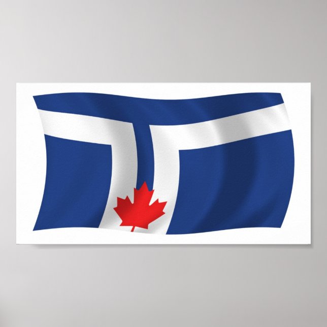 Impresión de Poster de bandera de Toronto (Frente)