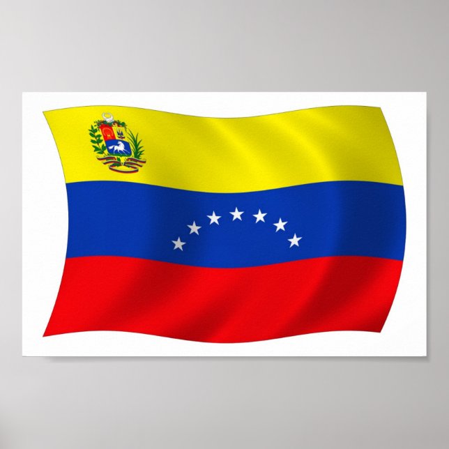 Impresión de Poster de bandera de Venezuela (Frente)