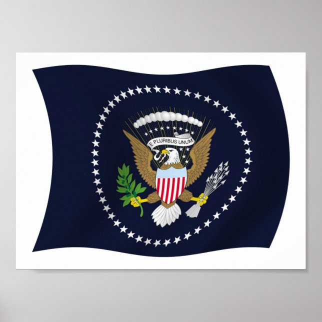 Impresión de Poster de bandera sellada presidencia (Frente)