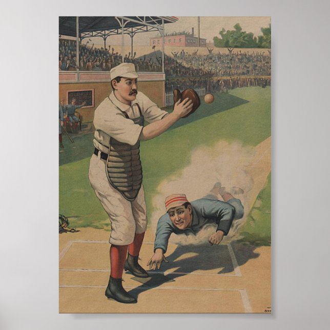 Impresión de Poster de béisbol (Frente)