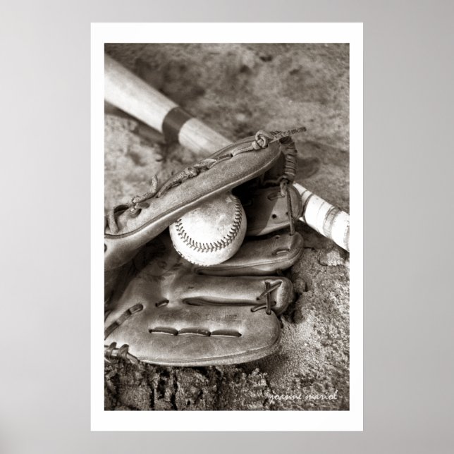 Impresión de Poster de béisbol1 (Frente)