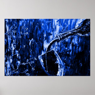 Impresión de Poster de Bella Artes azul en momento