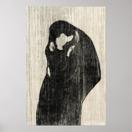 Impresión de Poster de besos de parejas de arte vi