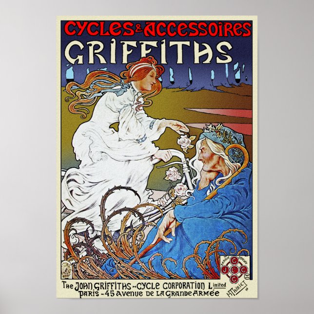 Impresión de Poster de bicicletas: ciclos de griff (Frente)