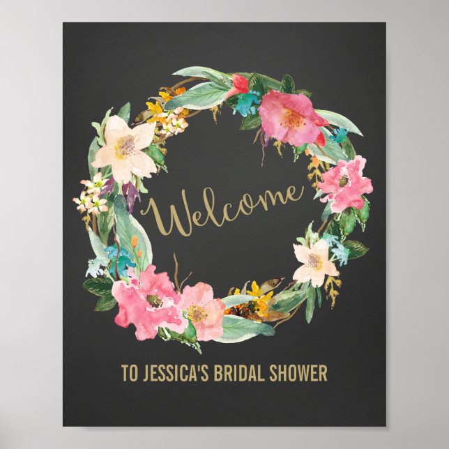 Impresión de Poster de bienvenida de flor (Frente)