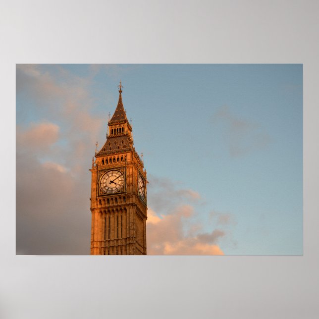 Impresión de póster de Big Ben en Londres (Frente)