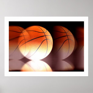 Impresión de Poster de bolas de básquet