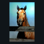 Impresión de Poster de caballos<br><div class="desc">Impresiones de retratos de caballos - Cara de caballo / Cabeza - Aspecto de caballo - Animal digital / Arte de caballos - Hipódromo Digital Posters de arte</div>