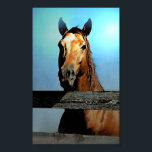 Impresión de Poster de caballos<br><div class="desc">Impresiones de retratos de caballos - Cara de caballo / Cabeza - Aspecto de caballo - Animal digital / Arte de caballos - Hipódromo Digital Posters de arte</div>