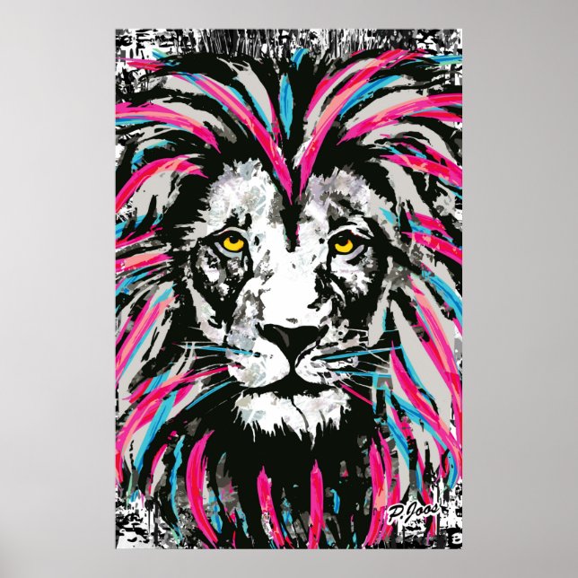Impresión de Poster de cabeza de león | Poster de  (Frente)