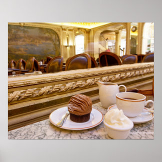 Impresión de Poster de café y pasteles