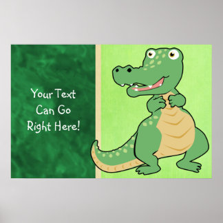 Impresión de Poster de cocodrilo personalizado