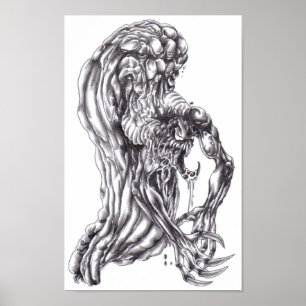 Impresión de Poster de dibujo de arte de demostrac