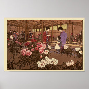 Impresión de Poster de escenas de jardines de flor