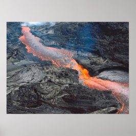 Impresión de Poster de flujo de lava de Kilauea