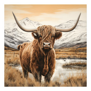 Impresión de poster de fotografías de vacas en Hig