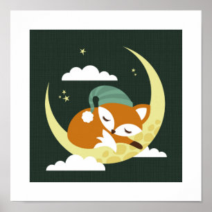 Impresión de Poster de Fox retro